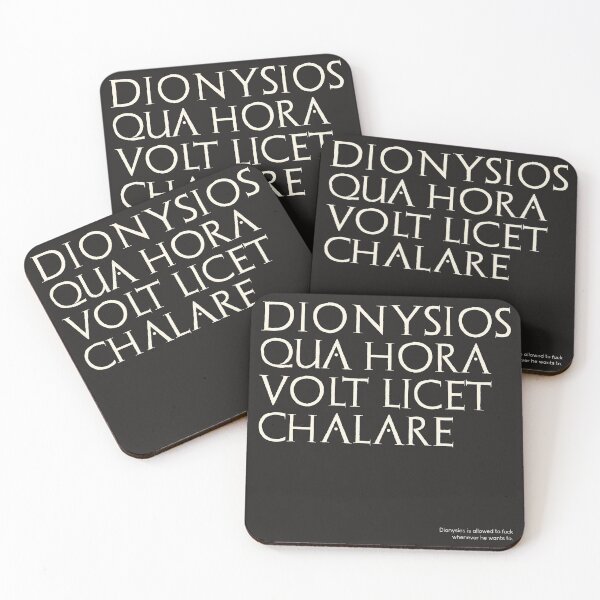Item preview, Graffiti of Pompeii - DIONYSIOS QUA HORA... designed and sold by MetaPhyStore.