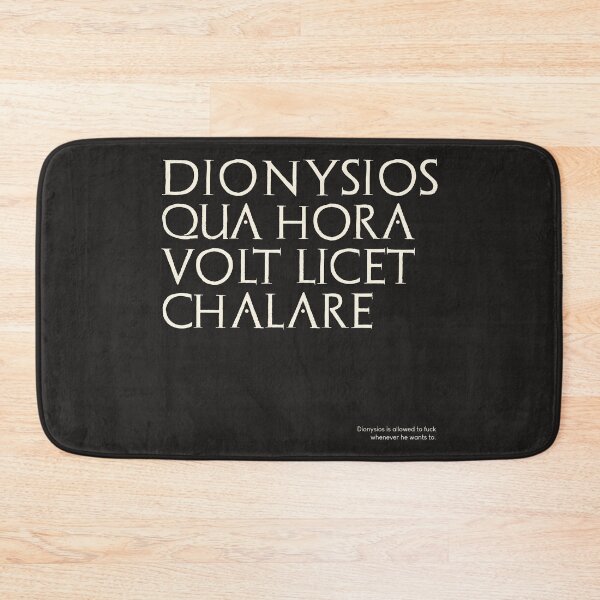 Item preview, Graffiti of Pompeii - DIONYSIOS QUA HORA... designed and sold by MetaPhyStore.