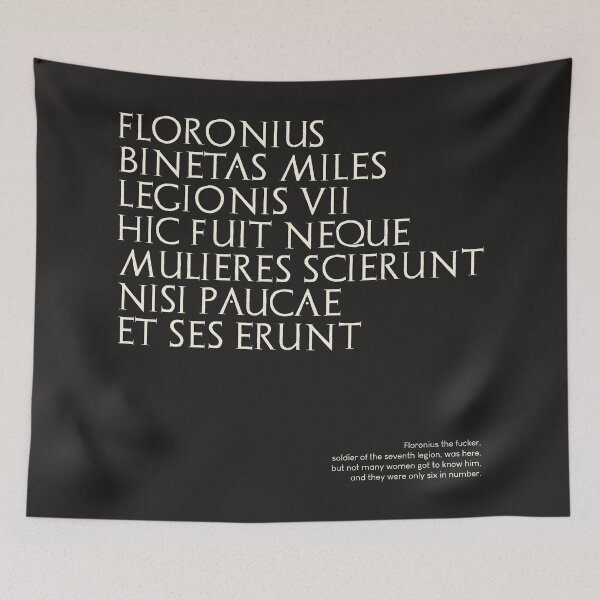Item preview, Graffiti of Pompeii - FLORONIUS BINETAS... designed and sold by MetaPhyStore.