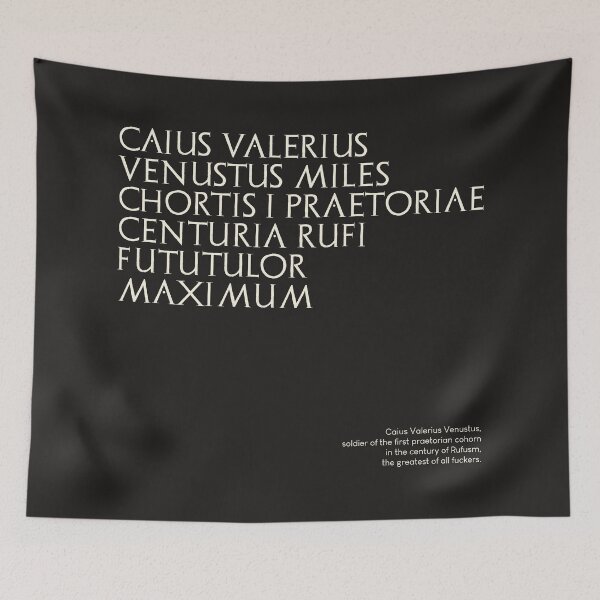 Item preview, Graffiti of Pompeii - CAIUS VALERIUS VENUSTUS... designed and sold by MetaPhyStore.