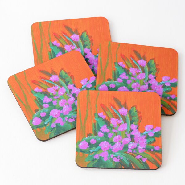 Item preview, Copy of Neon flower study, original acrylic painting print designed and sold by LEMFineArt.