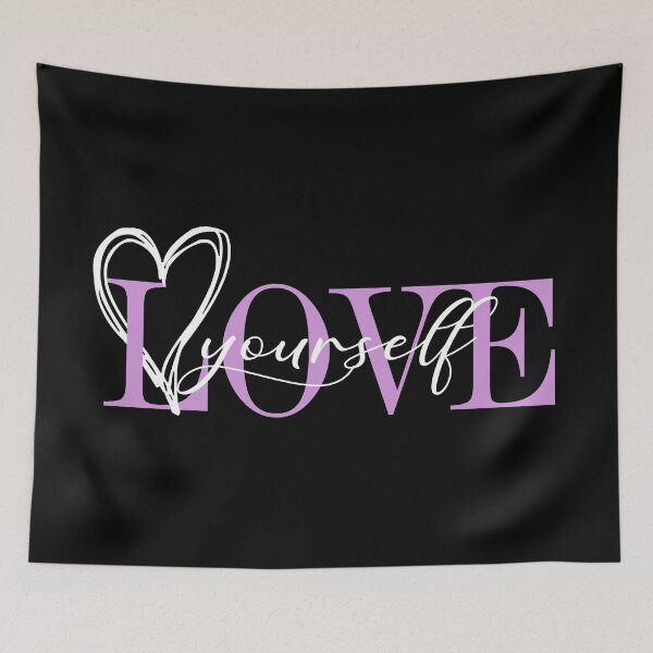Item preview, Love yourself Motivational Phrase designed and sold by Yes-Monkey.