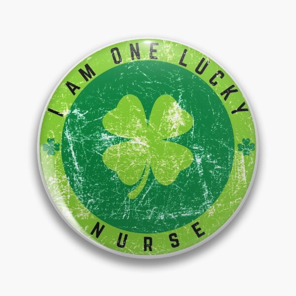 Item preview, I am One Lucky Nurse St Patrick's Day Distressed/Grunge Pattern Vintage Design Merch Items designed and sold by Uaryan.