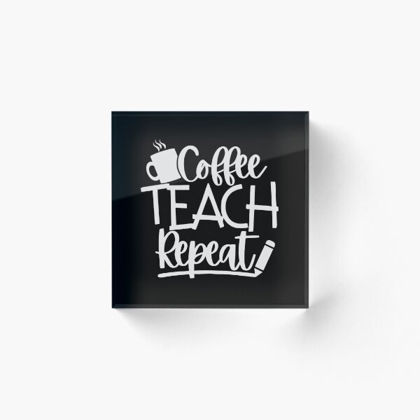 Artikelvorschau, Kaffee lehren Wiederholung, Kaffeelehrer Shirt, Lehrer Liebe Kaffee T-Shirt, Geschenk für Lehrer, Kaffee Liebhaber Tee entworfen und verkauft von Babe3955.