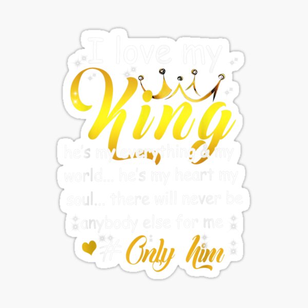 I Love My Queen Sticker for Sale by GuwdTCo