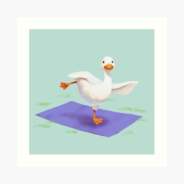 Ducky Yoga Art Print
