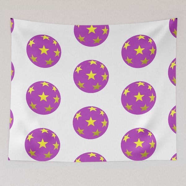 Item preview, lila ball yellow stars designed and sold by miaterinka.
