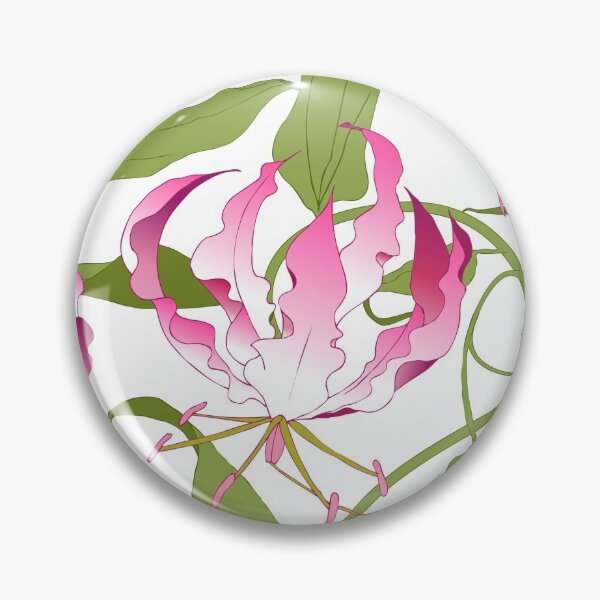 Item preview, Gloriosa - pink on white designed and sold by kobyakov.