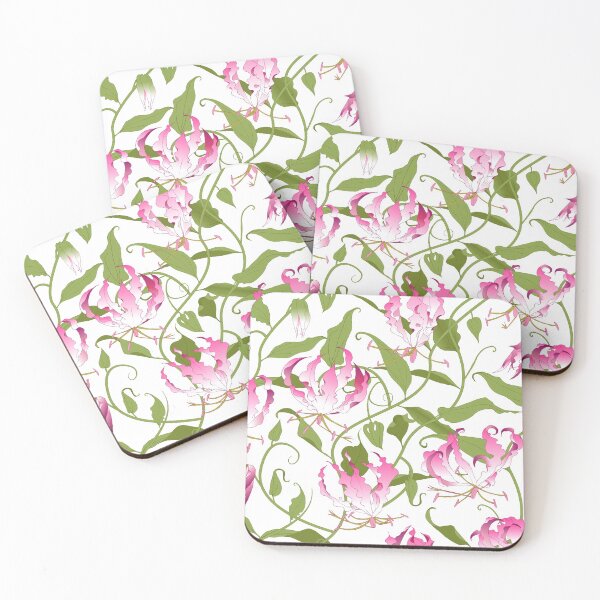 Item preview, Gloriosa - pink on white designed and sold by kobyakov.