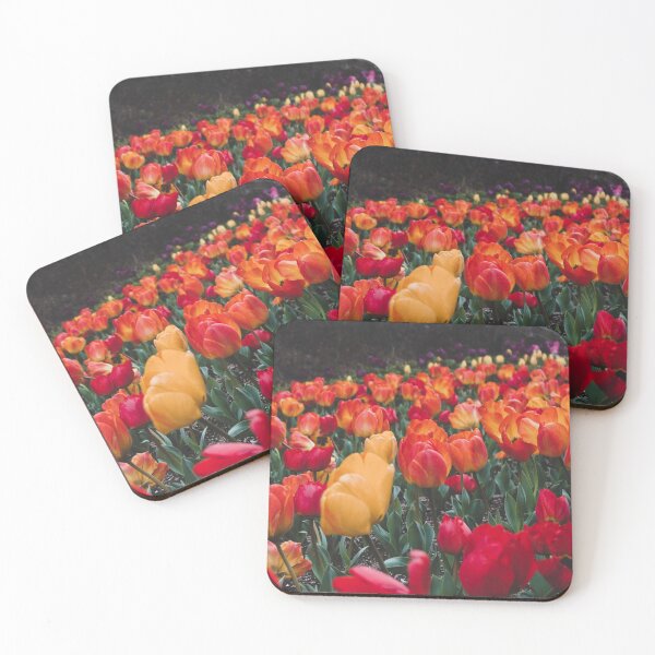Item preview, Vivid Red Orange Tulips designed and sold by thegraypocket.