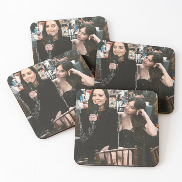 Item preview, Dakota Johnson looking at Aubrey Plaza designed and sold by Smilingems.