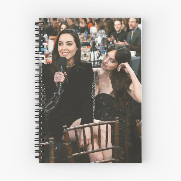 Item preview, Dakota Johnson looking at Aubrey Plaza designed and sold by Smilingems.