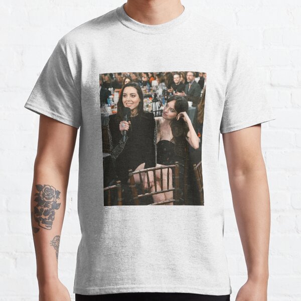 Item preview, Dakota Johnson looking at Aubrey Plaza designed and sold by Smilingems.
