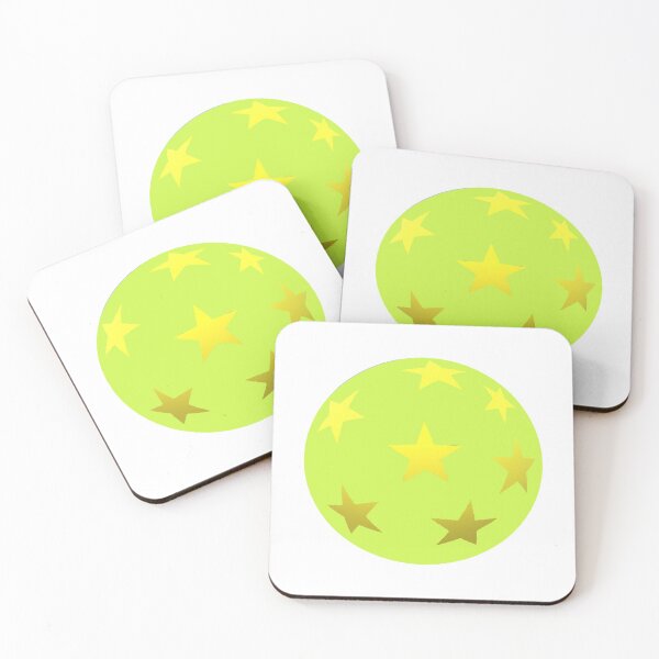 Item preview, green ball yellow stars designed and sold by miaterinka.