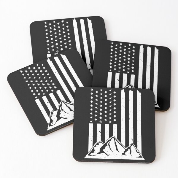 Item preview, Patriotic Mountain Hiking Camping Design designed and sold by Tom2468.