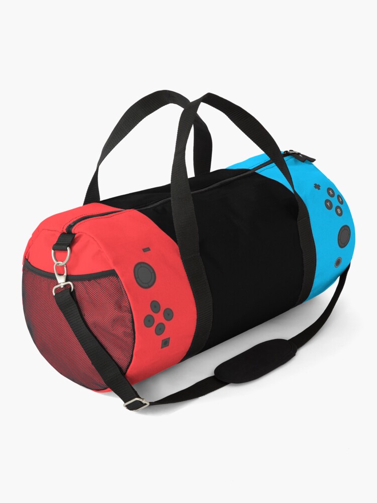 Alternate view of Nintendo Switch Red Blue Controller Gamer Gaming Inspired Design Duffle Bag