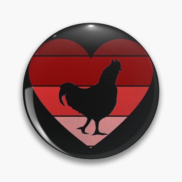 Item preview, Valentine's Day chicken Lover Retro Vintage Heart T-Shir designed and sold by Mo-Am.