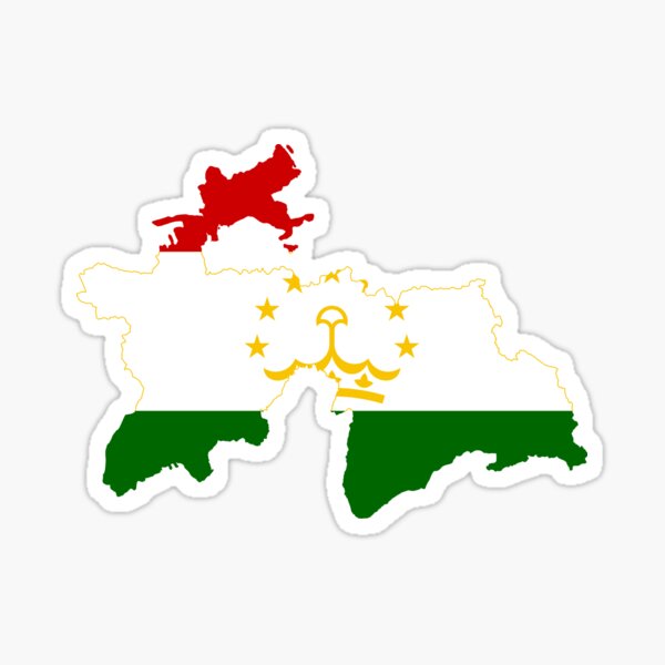 Aperçu de l'œuvre Carte du drapeau du Tadjikistan créée et vendue par abbeyz71.