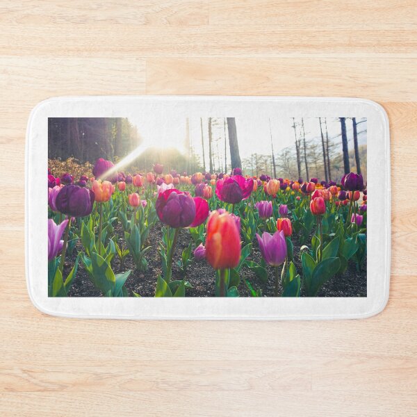 Item preview, Sunrays on Violet and Orange Tulips designed and sold by thegraypocket.
