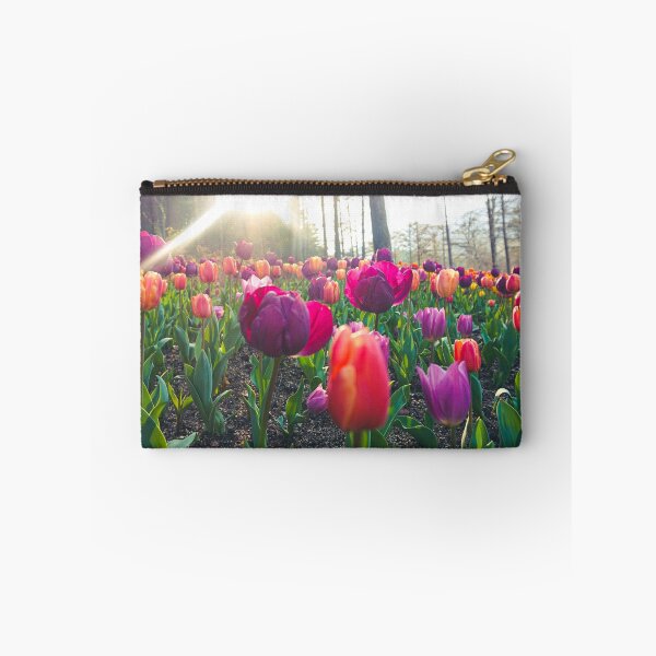 Item preview, Sunrays on Violet and Orange Tulips designed and sold by thegraypocket.