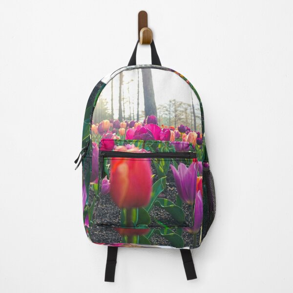Item preview, Sunrays on Violet and Orange Tulips designed and sold by thegraypocket.