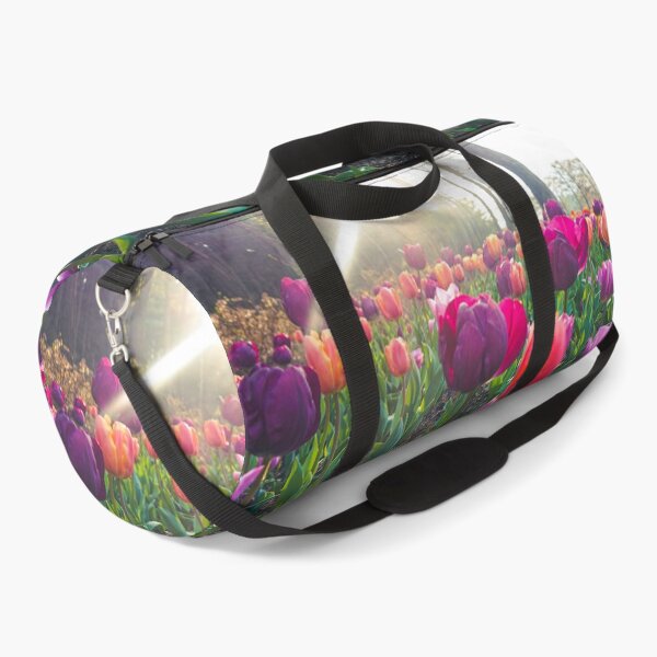 Item preview, Sunrays on Violet and Orange Tulips designed and sold by thegraypocket.