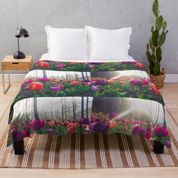 Item preview, Sunrays on Violet and Orange Tulips designed and sold by thegraypocket.