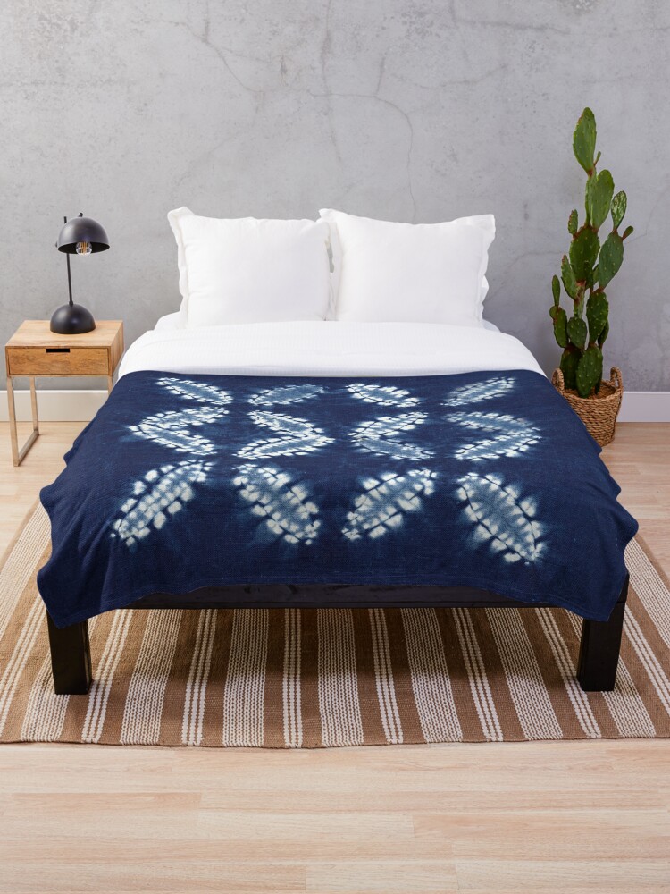 Shibori throw best sale