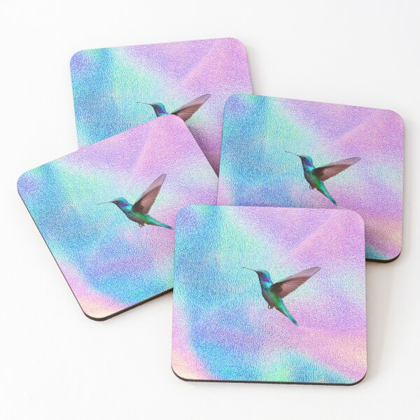 Item preview, Colibri sobre fondo holográfico designed and sold by IONcreatION.