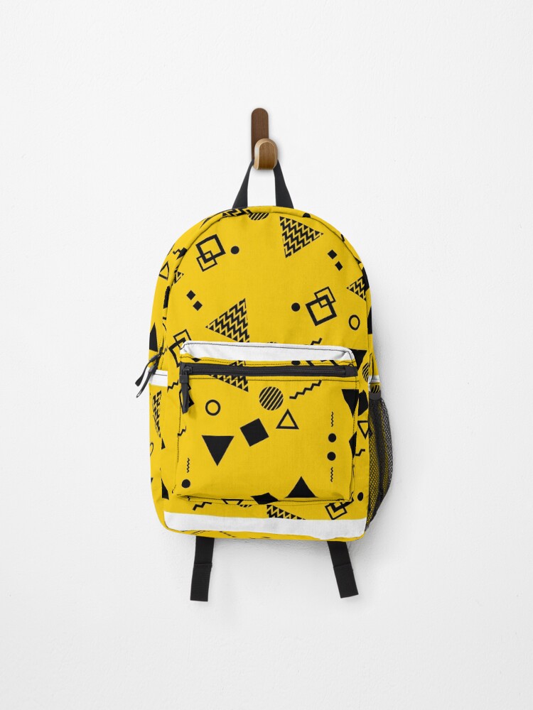 Thumbnail 1 of 3, Backpack, Figure Geometric pattern yellow&black designed and sold by newwind87.