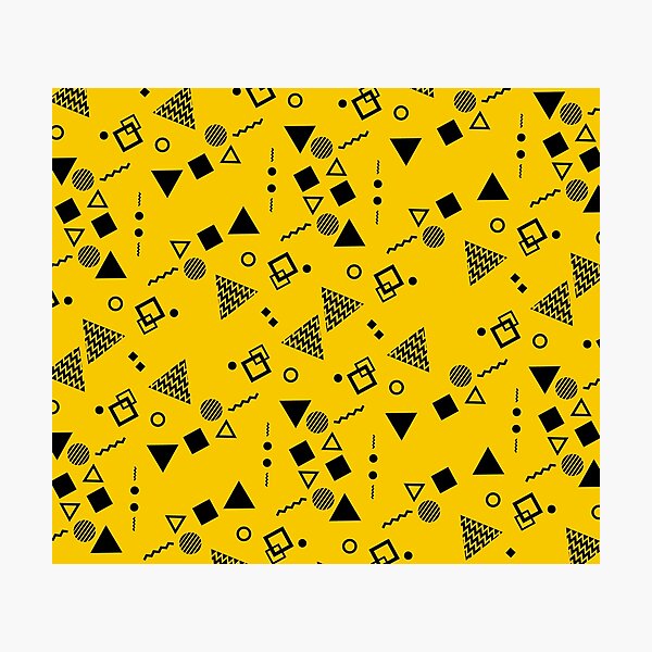 Item preview, Figure Geometric pattern yellow&black designed and sold by newwind87.