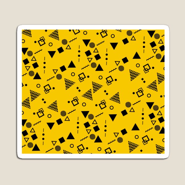 Item preview, Figure Geometric pattern yellow&black designed and sold by newwind87.