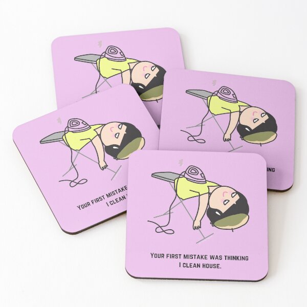 Item preview, Thinking I Clean House, Funny Cartoon Housekeeping Humor designed and sold by SavvyCleaner.
