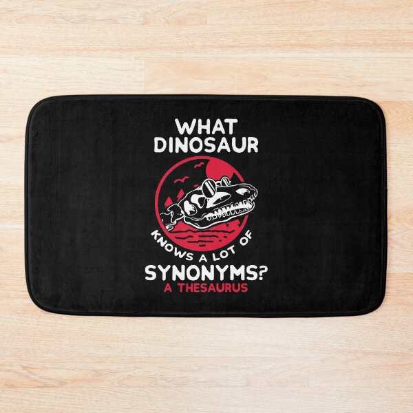 Item preview, What dinosaur knows a lot of synonyms?  A thesaurus designed and sold by FashionFuture.