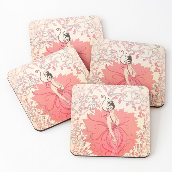 Item preview, Pink Lady by Erte designed and sold by IndieArtDream.