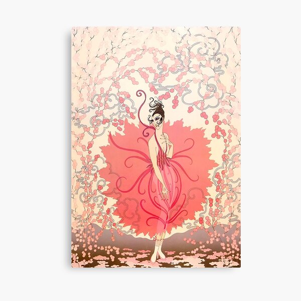 Vista previa del artículo con la obra «Dama Rosa de Erte», diseñado y vendido por IndieArtDream.