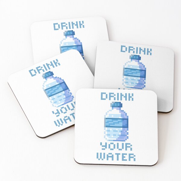 Item preview, Pixel water bottle  designed and sold by kasumiblu.