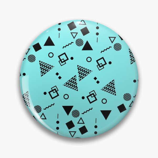 Item preview, Figure Geometric pattern Mint&black designed and sold by newwind87.