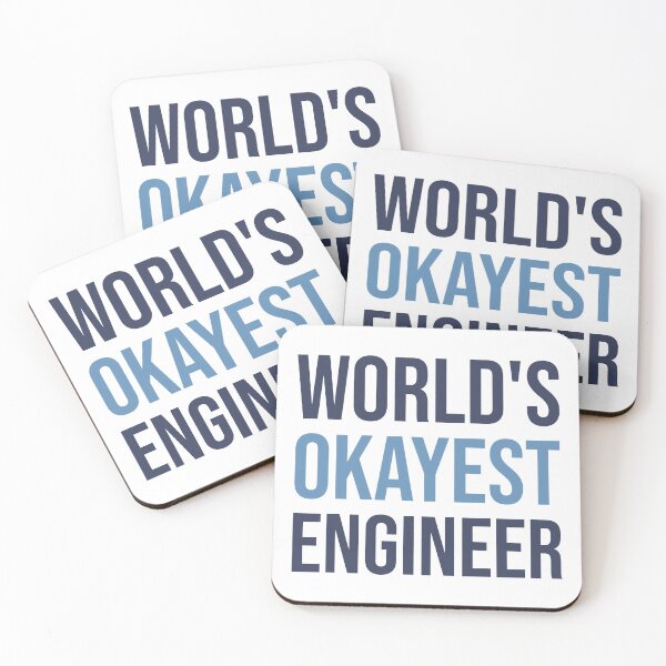 Item preview, World's Okayest Engineer designed and sold by Bojkiw.