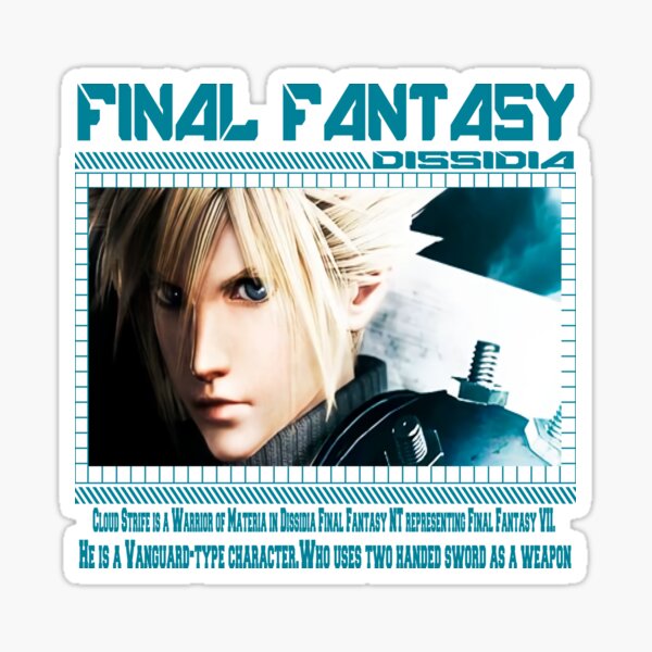 Final Fantasy Xiv Cloud Strife Sticker For Sale By Votrevpx Redbubble