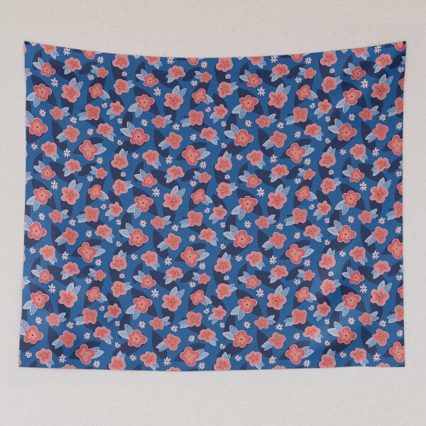 Item preview, Peach & Navy Floral designed and sold by ZoeChapman.