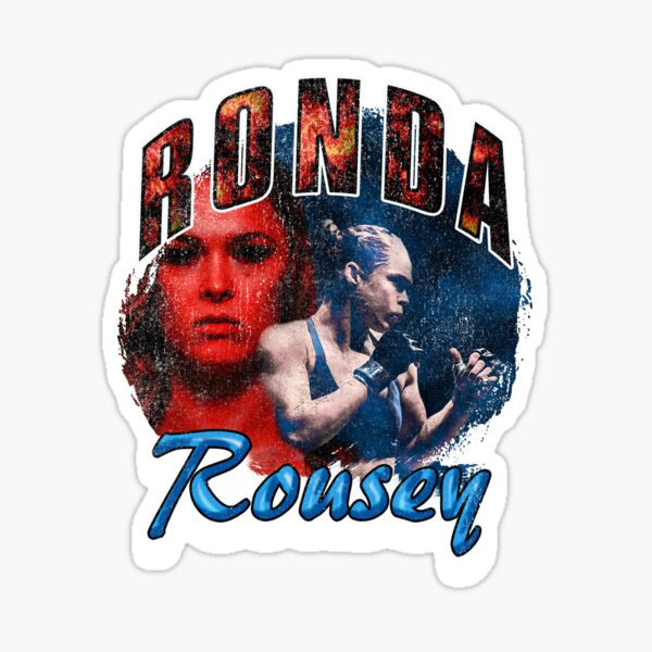Ronda Rousey Vintage Rap Style (Rowdy Rousey) Sticker