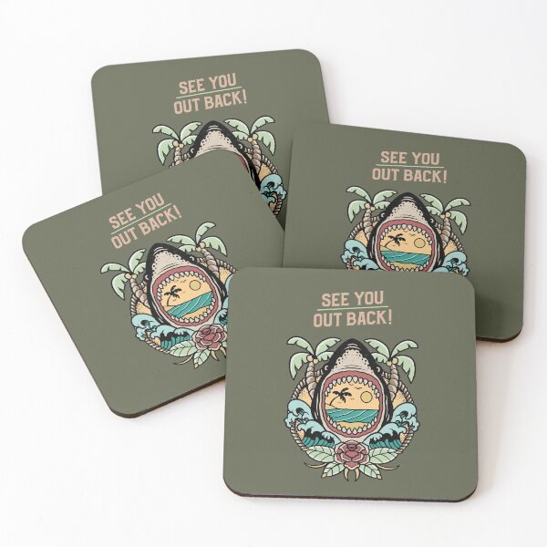 Item preview, See you out back_Cool Retro Surfer Surfing Gift designed and sold by mayamay0.