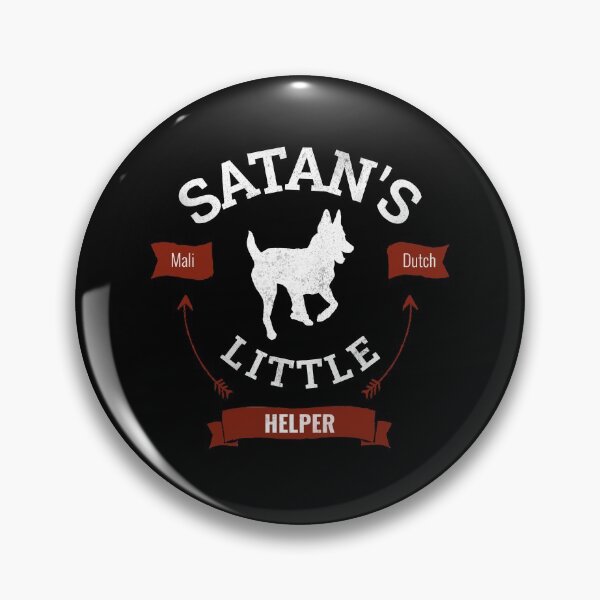 Item preview, Satan's Little Helper Funny Mali Dutch designed and sold by Guarddogdrive.