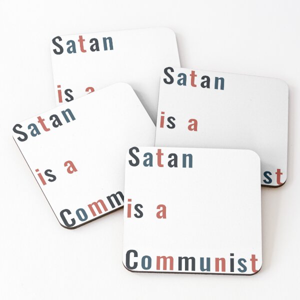 Item preview, SATAN IS A COMMUNIST designed and sold by livingdeadEdd.
