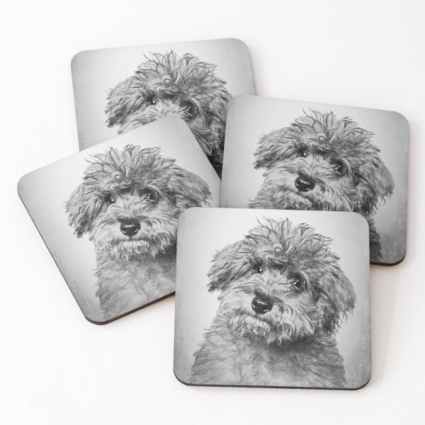 Item preview, Toy Poodle dog - BW Vintage - D90 designed and sold by DecoVintage.