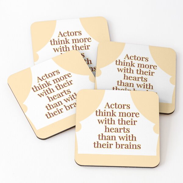 Item preview, Actors think more with their hearts than with their brains! designed and sold by zombiesmasher.