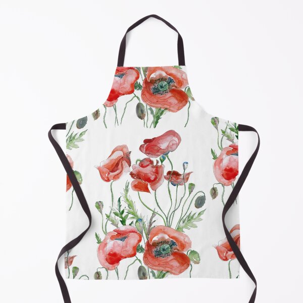 Item preview, Red poppy fields. A pretty, natural, watercolour design.   designed and sold by SharonCoxArt65.