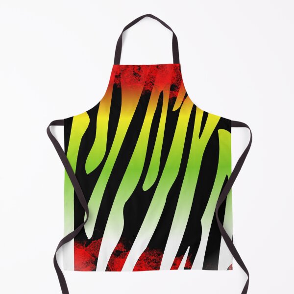 Item preview, Abstract Zebra Stripes With Green, Yellow, Black And Red designed and sold by Mary Riley.