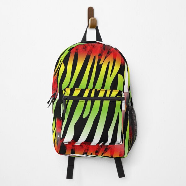 Item preview, Abstract Zebra Stripes With Green, Yellow, Black And Red designed and sold by Mary Riley.